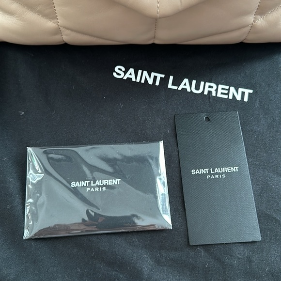 Saint Laurent Loulou puffer small in dark beige NWT - Picture 16 of 16